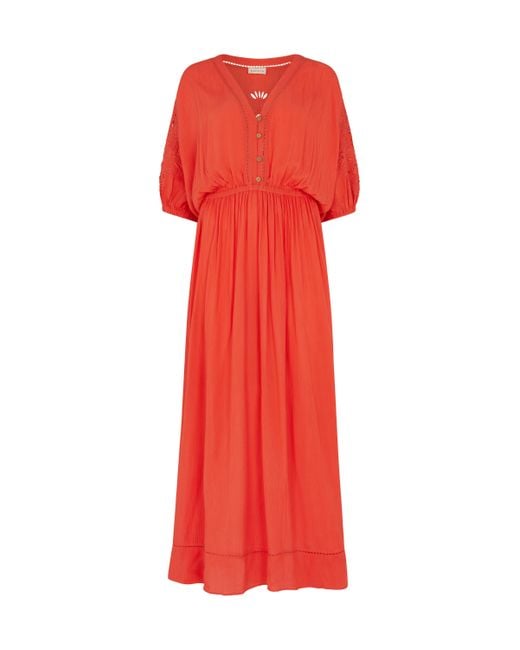 Raffya Somerton Embroidered Maxi Dress