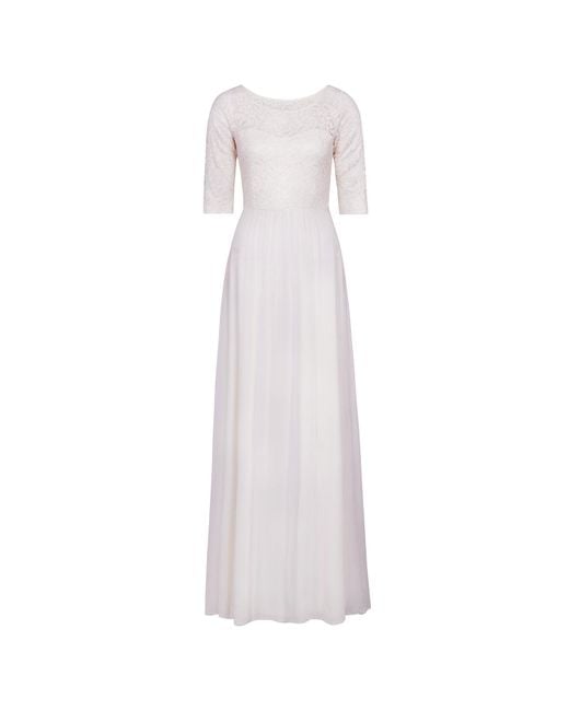Alie Street London White Opal Silk And Lace Wedding Gown