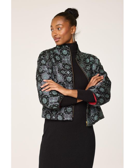 Lioness by Tf Black Lion Pattered Jacket
