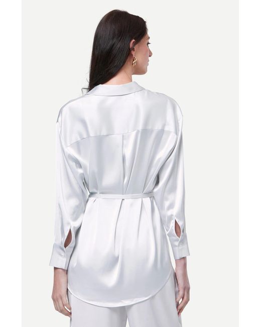 Zafur White Barron Blouse