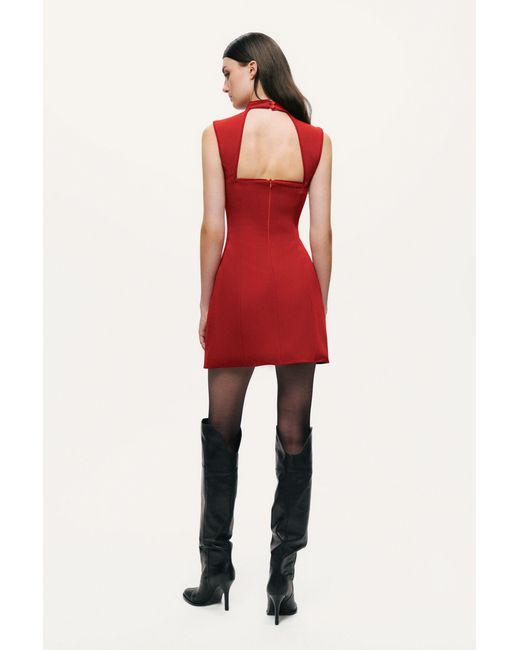 open lace back dress Nocturne Cape Dress