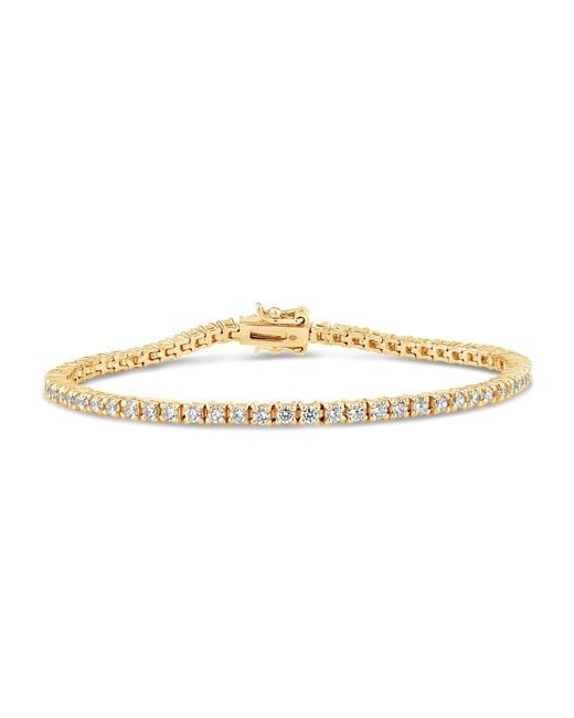 SALLY SKOUFIS Metallic Flirtation Bracelet With Made Cz Diamond Stimulant