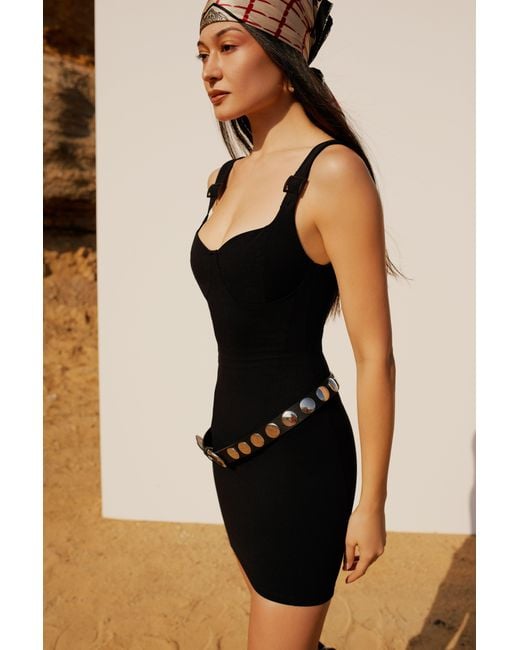 Pcfg Black Free Heaven Bodycon Mini Dress