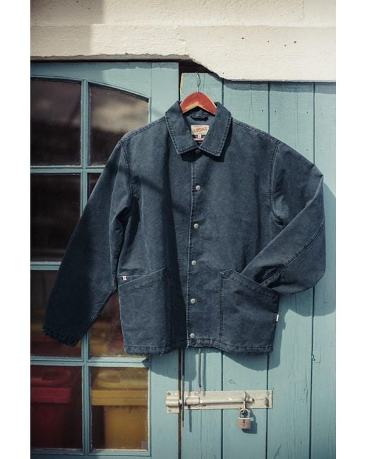 &SONS Trading Co Blue Boxcar Coach Jacket for men