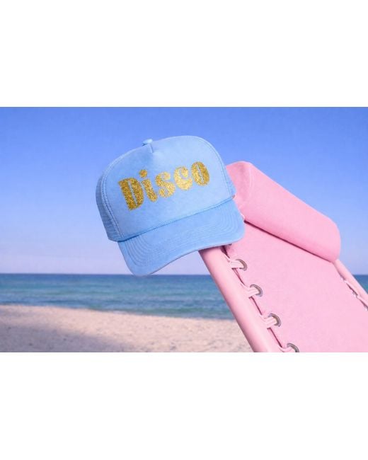 Julia Clancey Blue Tasseltastic Disco Tassel Trucker Cap