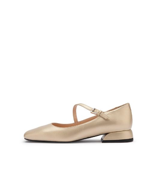 Ilvi Natural Ceiba Leather Ballerina