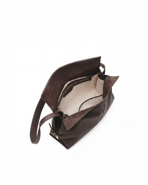 Orange Cube Black Fantina Folded Hobo Bag