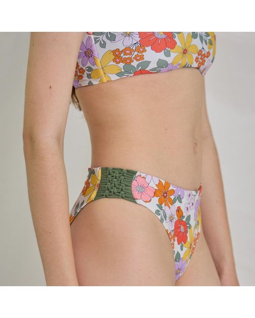 Aulala Paris Multicolor Summer Blossom Reversible Bandeau Bikini