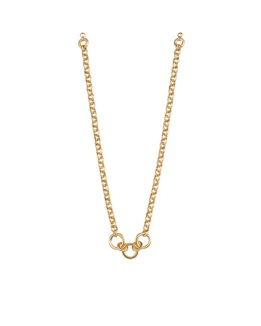 Lily Charmed Metallic Plated Trinity Charm Collector Necklace