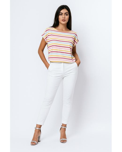 Conquista Pink Striped T-Shirt – Cotton Jersey