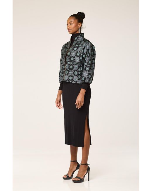 Lioness by Tf Black Lion Pattered Jacket