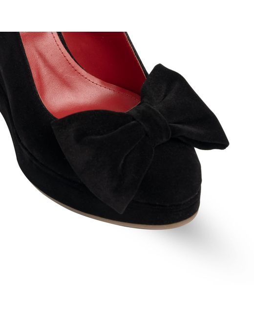 Rosamund Muir London Red Toscana Velvet Wedges