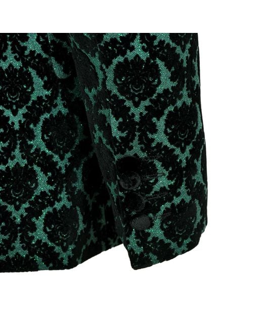 DAVID WEJ Green Washington Floral Jacquard Blazer – for men