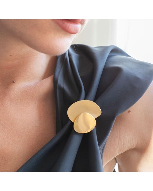 Joidart Yellow Golden Brooch Eclipse
