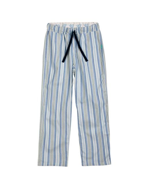 Lounge Blue Neutrals Organic Brushed Cotton Lounge Bottoms Trousers Pants for men