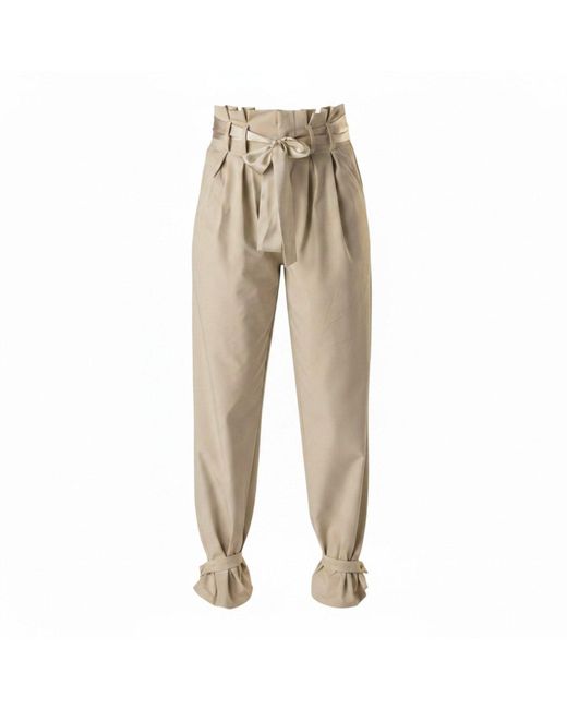 Foray Golf Natural Foreplay Golf Pants Paperbag Waist Neutrals