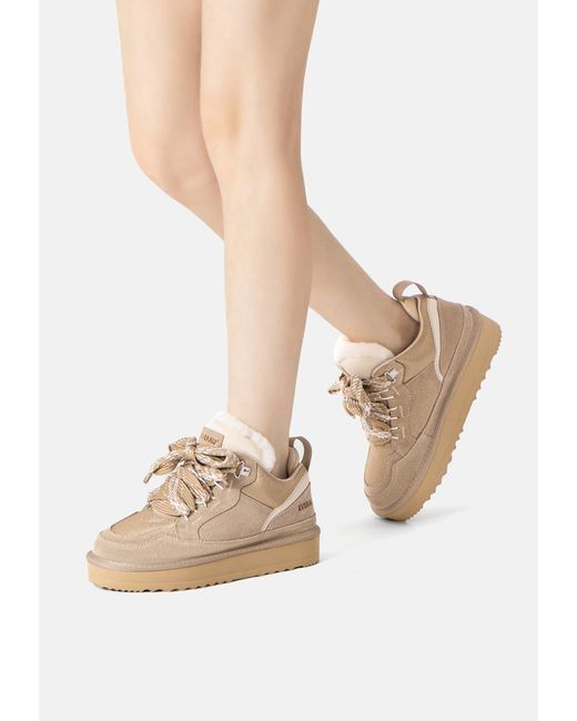 EverAu Australia Natural Neutrals Marbled Lace Up Platform Boots
