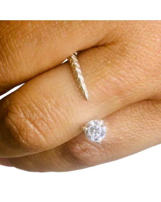 Aki Roc Jewelry White Rise Ring Sterling