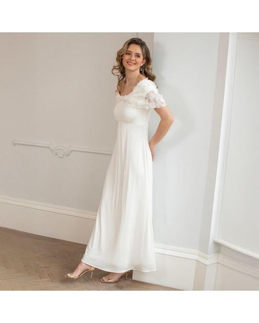 Alie Street London White Juliette Cape Wedding Gown
