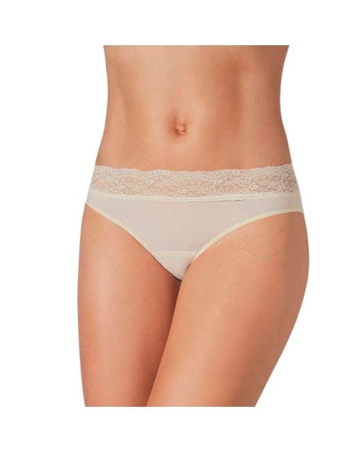Zd - Zero Defects White Neutrals Diana Mid-Rise Lace Brief – Softness With Soy Fiber