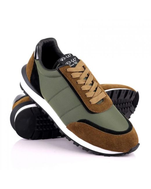 DAVID WEJ Green Boston Smart Trainers for men