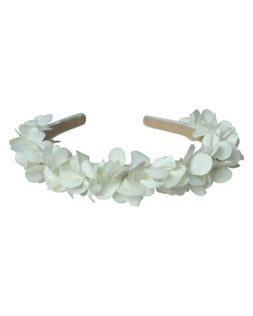 2KStyle Green Neutrals Peony Three-Dimensional Floral Hand-Embellished Satin Headband
