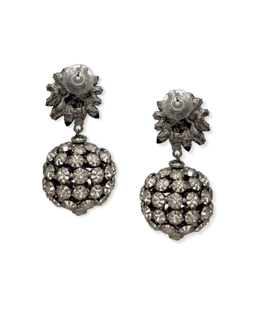 Jaredjamin Metallic Sparkling Bloom Earrings