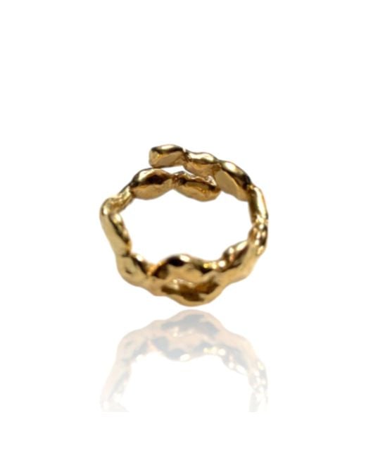 Bio-Trimmings Metallic Kinsey Adjustable Ring –