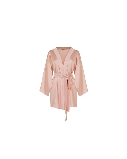 Avenue 8 Pink Mini Silk Robe