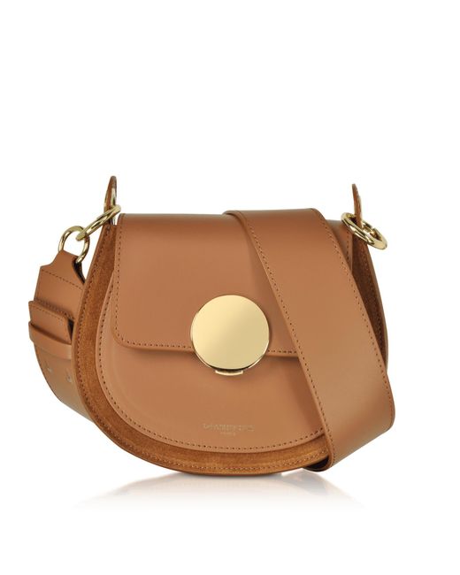 Le Parmentier Brown Yucca Suede & Leather Shoulder Bag
