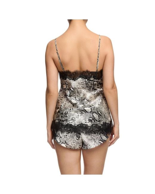 SAINTED SISTERS Green Scarlett Ivory Snake Camisole