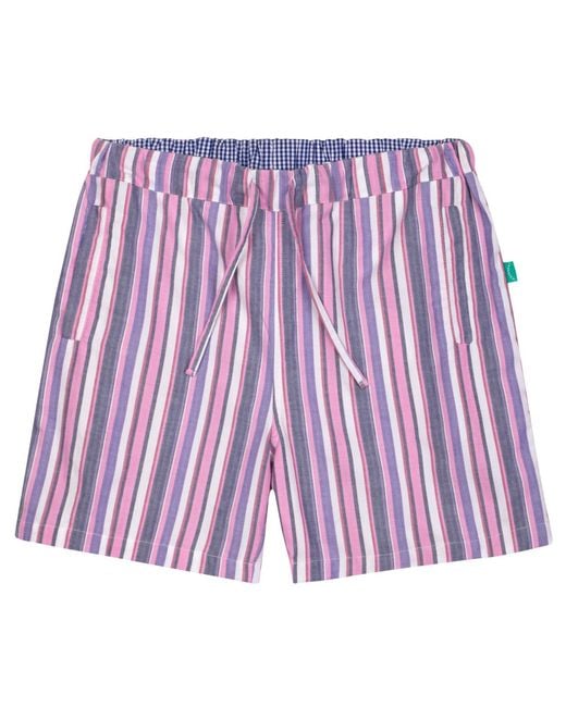 Lounge Purple Vaquita Organic Brushed Cotton Lounge Shorts for men
