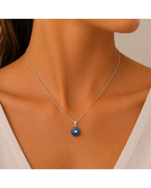 Lily Flo Jewellery Metallic Moonstone Diamond Pendant Necklace