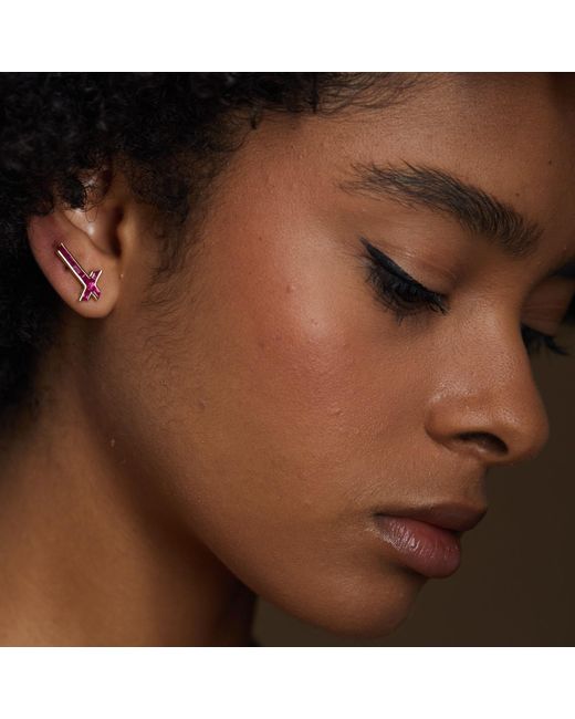 Kasun Metallic Lucky Star Earrings