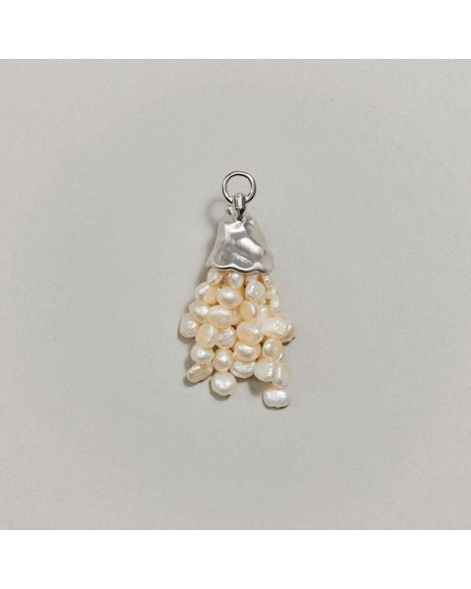 Onia Metallic Pearl Drop Charm