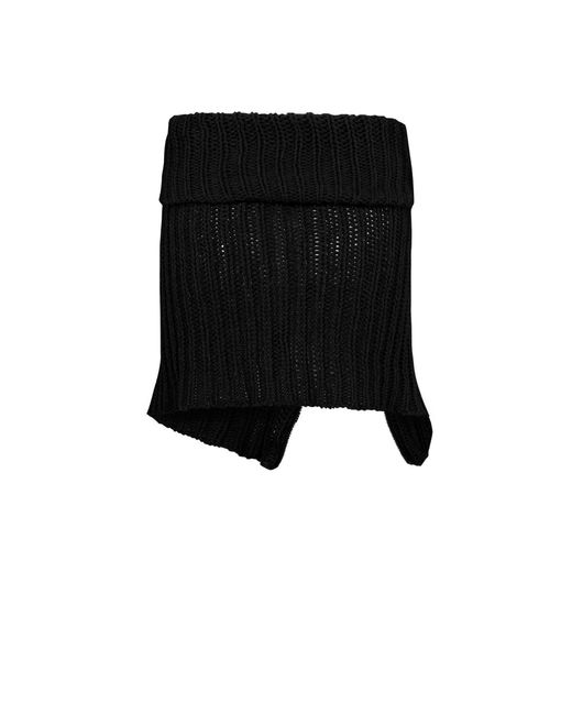 Pcfg Black Your Itch Zipped Knit Skirt