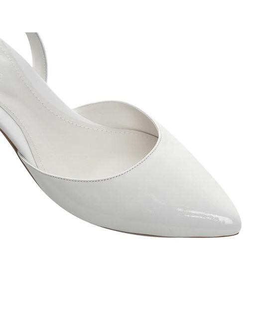 Ginissima White Alice Slingbacks