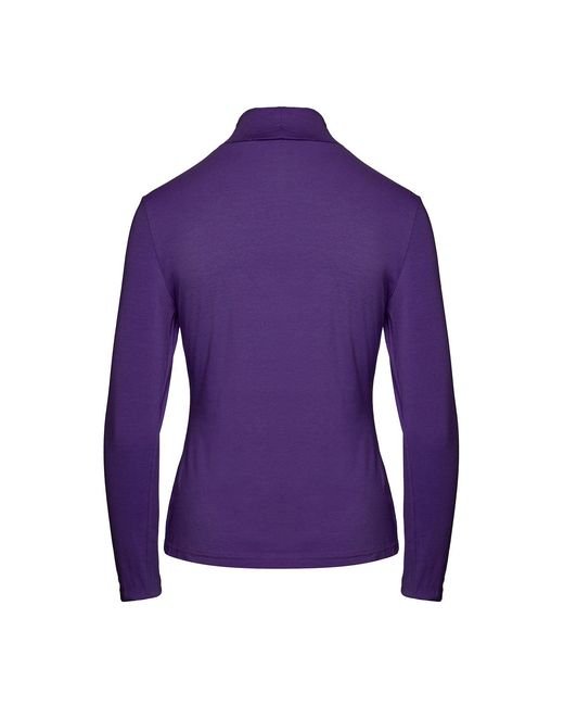 Conquista Purple Lilac Turtle Neck Top