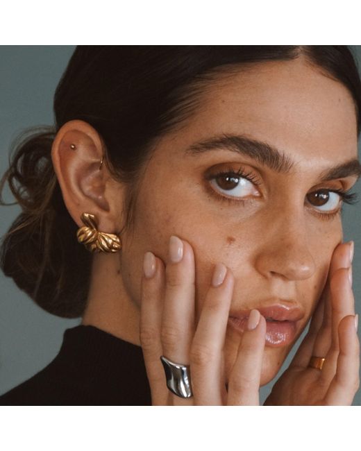 Mickey's Girl Metallic Moon Bloom Waterproof Earrings