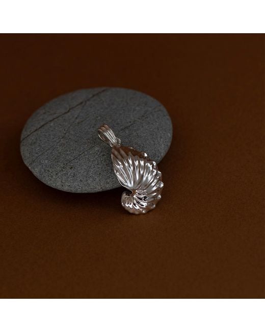 Zoe & Morgan White Paper Nautilus Charm