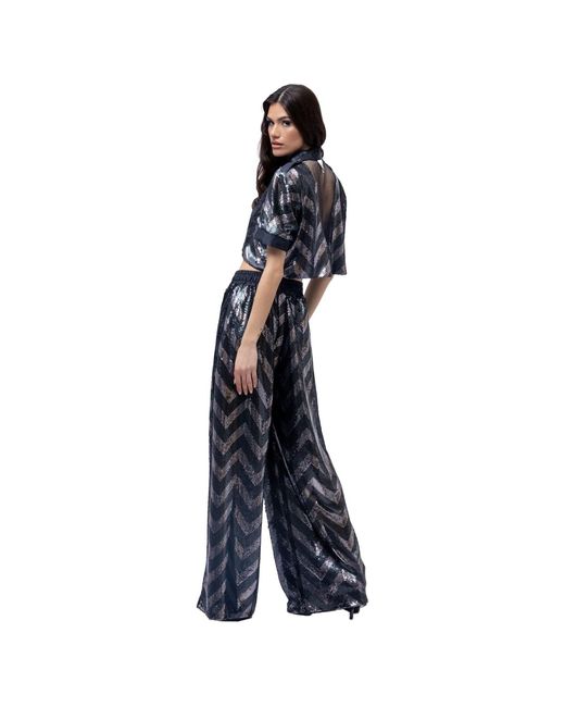 Vazaf Gray Sequin Pants