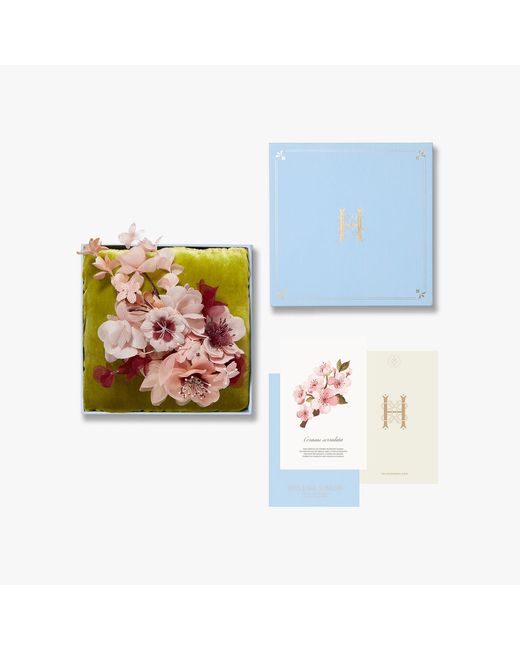 Helena Simon Pink The Cherry Blossom Branch Floral Brooch