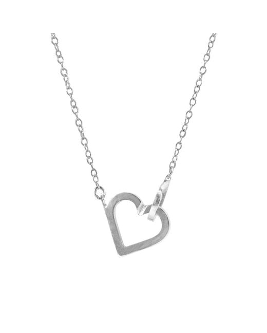 Anchor and Crew Metallic Little Heart Link Paradise Necklace Pendant
