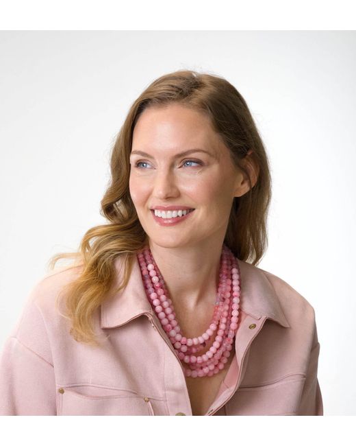 Fairchild Baldwin Pink Helena Carnation Necklace