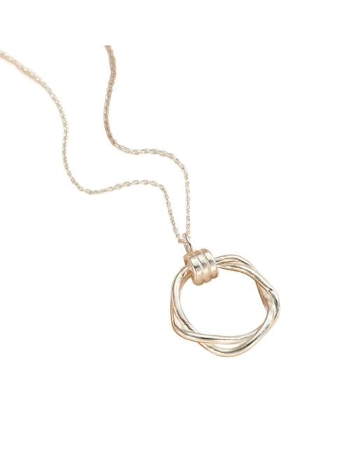 Posh Totty Designs Metallic Delta Circle Pendant Necklace