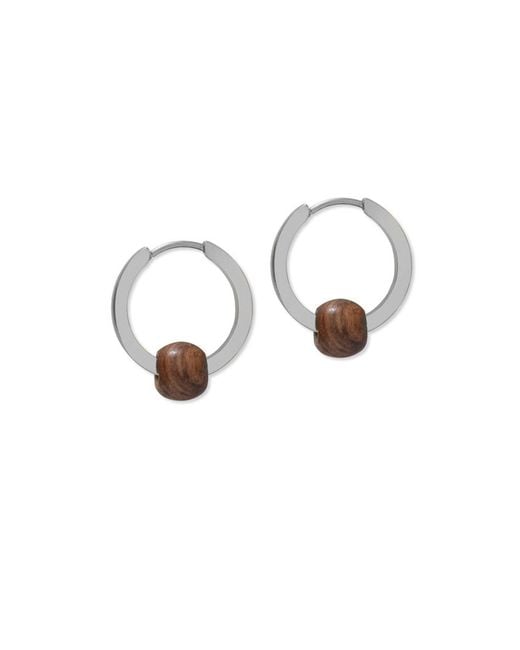 A Weathered Penny Metallic Wooden Hoops