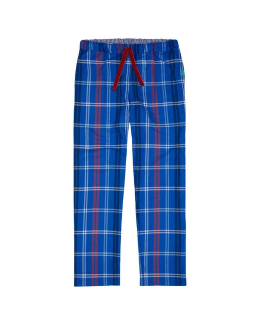 Lounge Blue Soft, Breathable Organic Brushed Cotton Loungewear Trousers for men