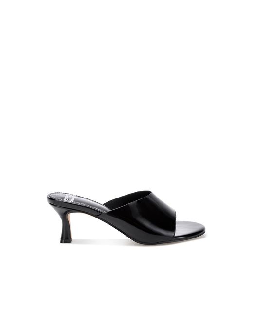Rag & Co Black Maude Slip On Kitten Heels