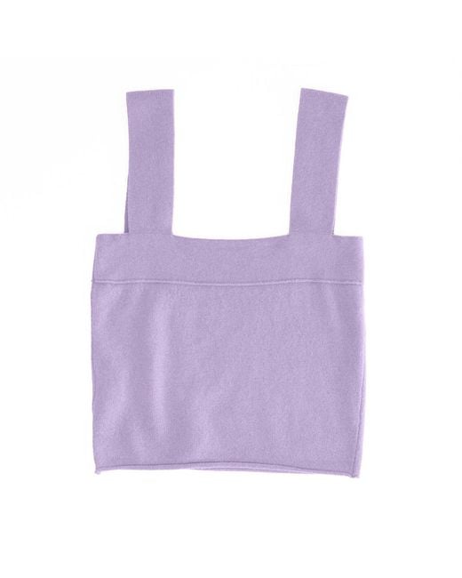 Zenzee Purple Cashmere Bralette