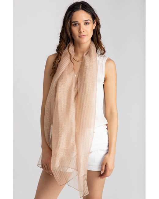 Saachi Pink Sheer Social Wrap Scarf
